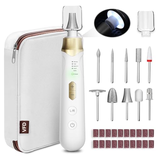 Golden Electric Nail Drill File Kit 2000mAh Cordless Rechargeable Manicure Pedicure