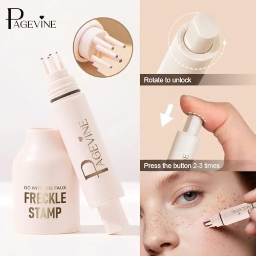 Freckle Stamp Pen - 5-Point Fake Freckles Marker, Waterproof