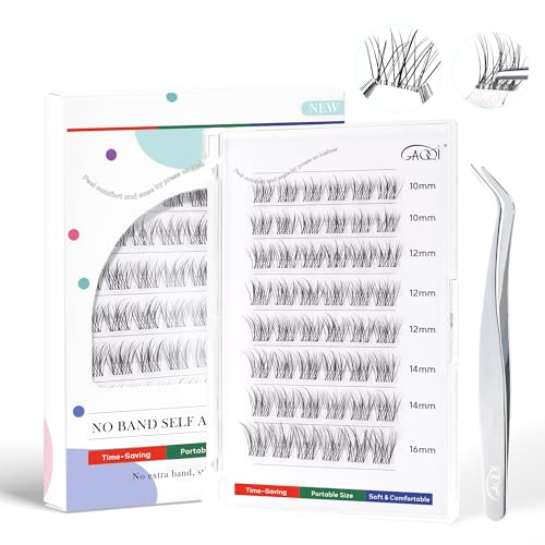 Self Adhesive Eyelash Clusters No Band 10-16mm Wispy