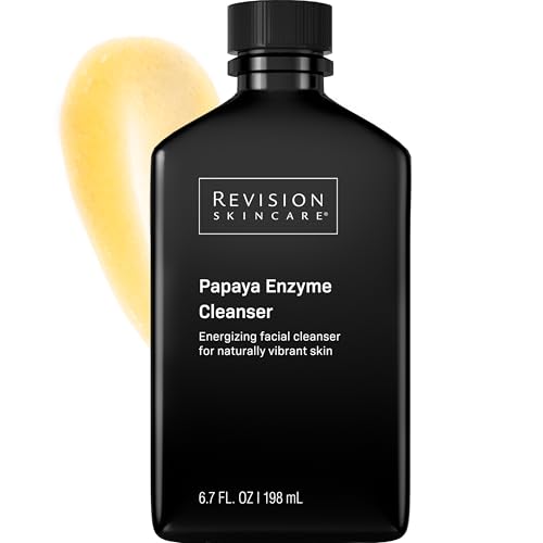 Revision Skincare Papaya Enzyme Cleanser, Energizing Facial Cleanser with Salicylic Acid, Soothing and Exfoliating