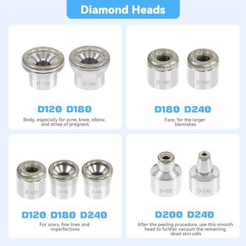 Upgraded Diamond Micro-Dermabrasion Facial Machine, Professional Facial Deep Cleasing Tool, Home Use Facial Skin Care Equipment