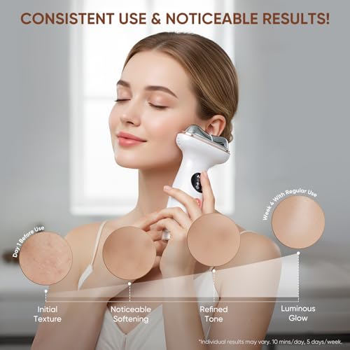 7-in-1 Microcurrent Facial Device with Red Light Therapy & Gua Sha