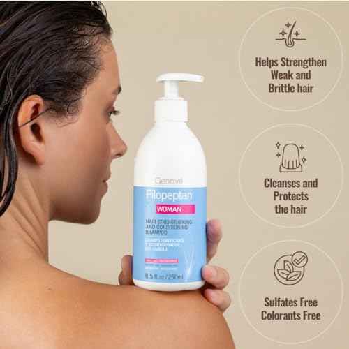 Pilopeptan Woman Hair Strengthening and Conditioning Shampoo | Revitalize & Nourish with Peptan 3 Complex | Boost Core Strength, Reduce Breakage | Volumizing, Healthy Thickness & Plush Softness