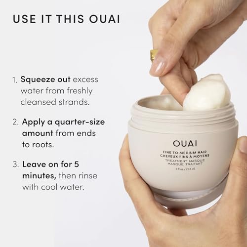 OUAI Hair Treatment Masque for Fine to Medium Hair - 3.4 Oz