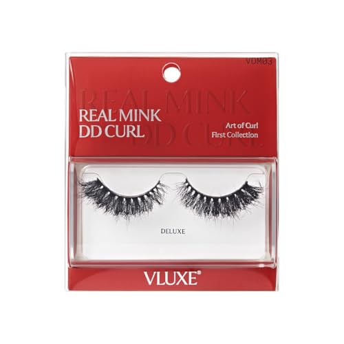 VLuxe DD Curl Real Mink Eyelashes - Dramatic Fluffy Strip Lashes