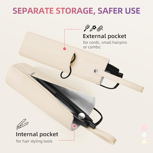 Heat Resistant Styling Mat & Travel Bag for Curling Iron