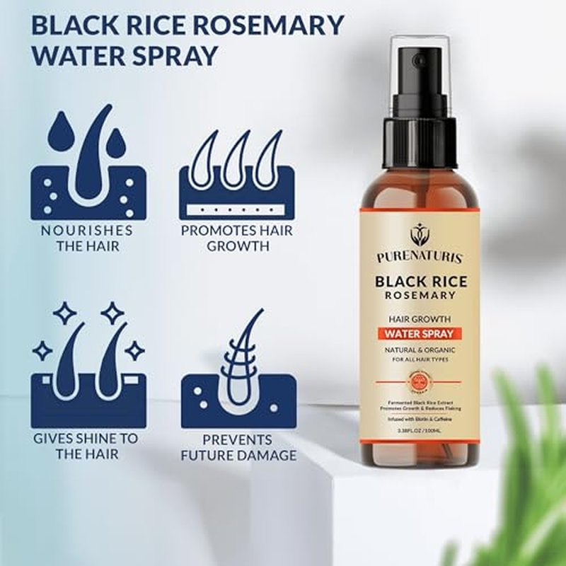 PureNaturis Black Rice Rosemary Hair Growth Set with Serum