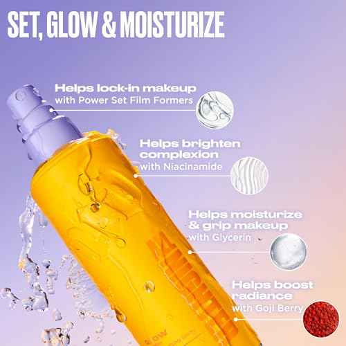 Urban Decay All Nighter Waterproof Makeup Setting Spray - Glass-Skin Glow Finish, Up to 24HR Wear, Ultra-Fine Facial Mist, Dewy Foundation Face Primer, Smudge-Proof, Transfer-Resistant, Niacinamide