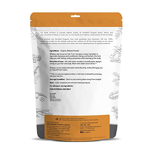 Organic Shikakai Powder for Hair Growth & Cleansing, 227g