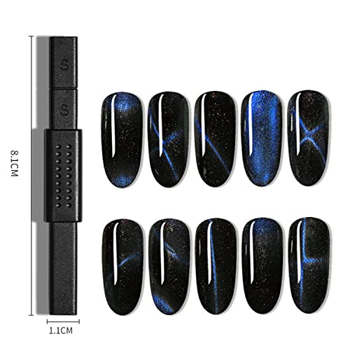SILPECWEE 15Pcs Cat Eye Nail Magnet Set – Luxury Cat Eye Nail Tools Wand Magnetic Polish