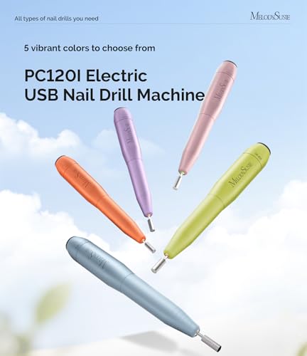 MelodySusie PC120I Electric Nail Drill 20000RPM Portable USB