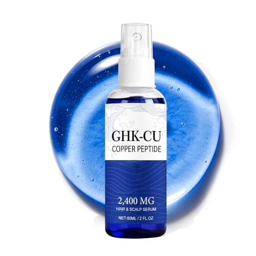 GHK-Cu Copper Peptide Hair Serum 2400mg – Scalp Hydrating & Nourishing Treatment, 2 Fl Oz