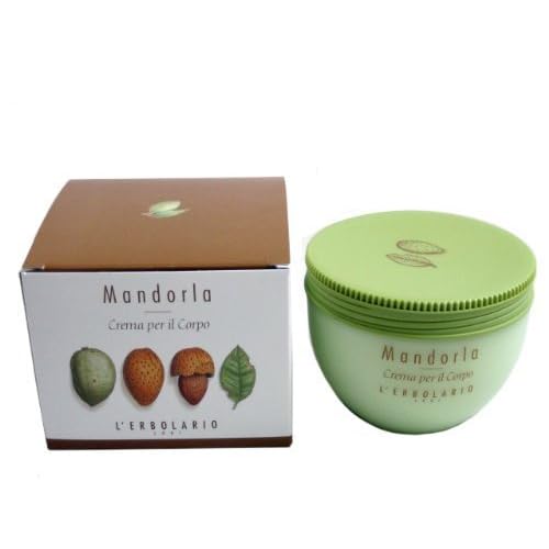 L'Erbolario Body Cream - Moisturizing Body Butter for Dry Skin with Almond Oil - Nourishing, Toning and Elasticizing Skin Care - Almond - 10.1 oz