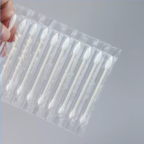 200 Count Individually Wrapped Cotton Swabs - Double Tipped for Beauty Care