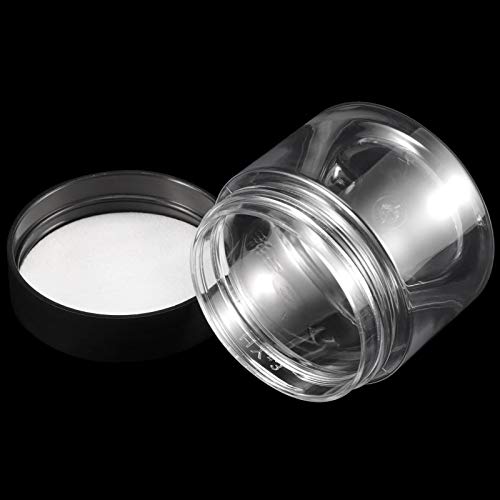 68 Pack 2 OZ Plastic Jars with Lids, Round Clear Slime Containers, Refillable Cosmetic Containers for Travel, Storage Lotion Cream Cosmetics Powders and Small Parts