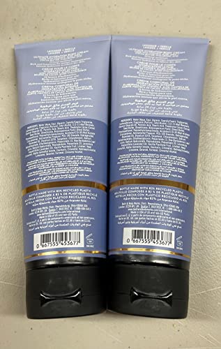 Bath and Body Works Aromatherapy Ultimate Hydration Body Cream 8 Oz. 2 Pack (Lavender Vanilla)