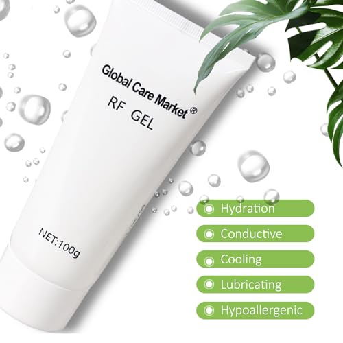 RF Conductive Gel for Microcurrent Facial Device, Hydrating Cream for Radio Frequency Skin Tightening Machines, Paraben-free Skin Cooling Gel for IPL Hair Removals
