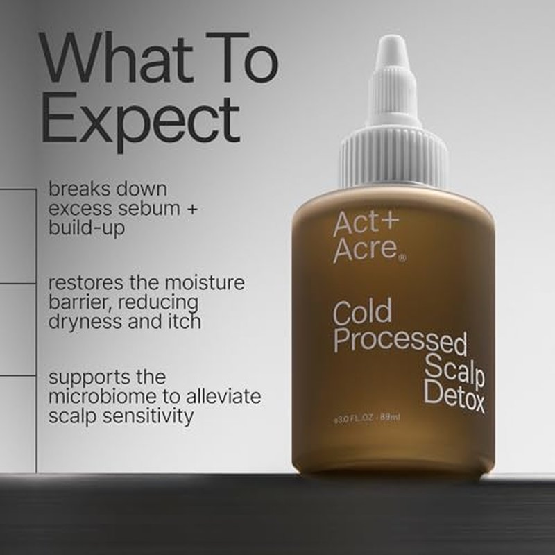 ACT+ ACRE Scalp Detox Oil - Hydrating Treatment for Dry, Itchy Scalp