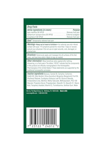 MagniLife DB Pain Relieving Foot Cream for Diabetic Skin - 4 oz (2 Pack)