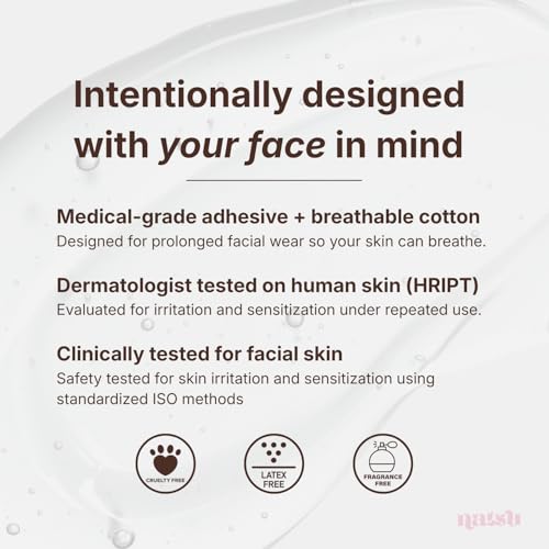 Overnight Anti Wrinkle Patches for Women - Japanese Face Tape for Forehead, Smile Lines - Stocking Stuffers Pre-Cut Kinesiology Face Tape in 2 Sizes - Skin Safe, Latex-Free