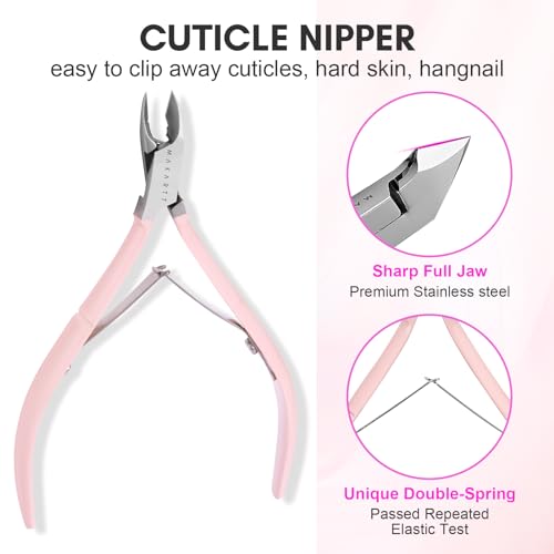 Makartt 3-in-1 Cuticle Nipper & Pusher Set - Professional Nail Care