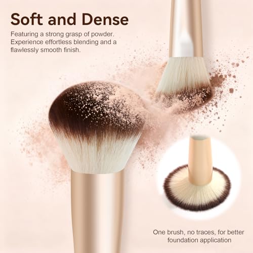 49 Pcs Makeup Brushes Set, Professional Premium Make up Brushes Kit with Leather Case, Complete Makeup Brush Set for Foundation, Blush, Contour, Concealer Eye and Face Makeup Cosmetic Tools
