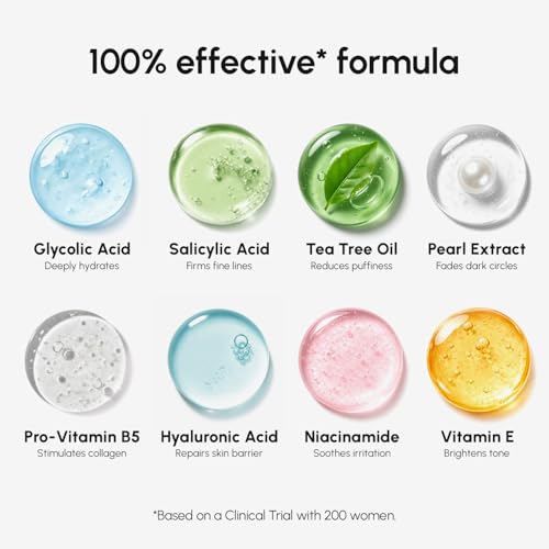 MAREE Glycolic Acid Pads for Clear Skin - 80 Count Exfoliating Toner