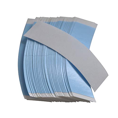 36pcs Blue Double Sided Waterproof Lace Wigs Adhesive Tape Strips for Lace Front Wig Toupee