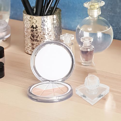 Eyeshadow Pressing Tool 2Pcs - Round Eye Shadow Stamper and Blusher Press Tool for Compact Powder Repair and Diy Makeup Application