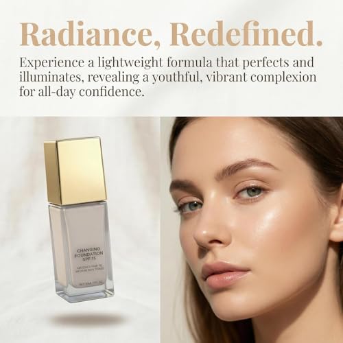 Color Changing Foundation for Mature Skin - Hydrating Liquid Formula