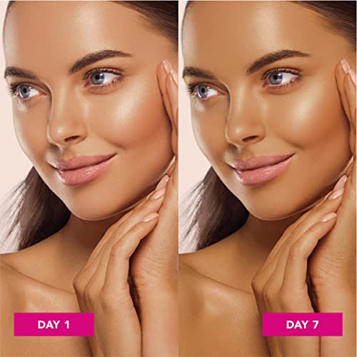 Jergens Natural Glow Self Tanner Face Moisturizer & Natural Glow In Shower Lotion, Self Tanner for Medium to Deep Skin Tone