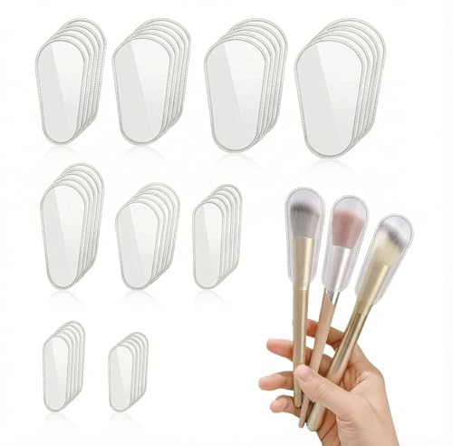 45Pcs Silicone Makeup Brush Covers - 9 Sizes
