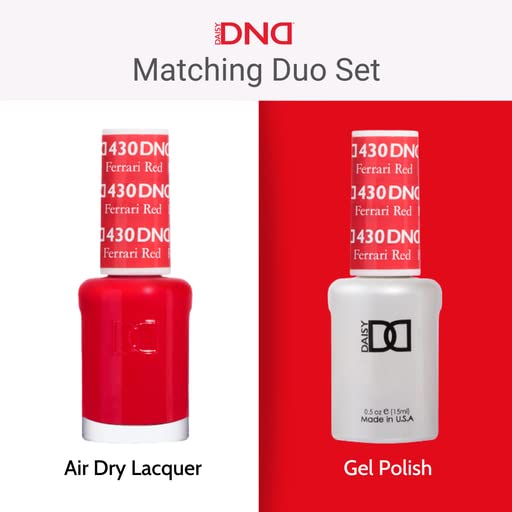 DND Gel Polish Set, Glitter Collection, UV Gel Polish and Air Dry Nail Lacquer, Matching Chip-Free Polish Duo, 901 Berry Quartz, 0.5 Fl Oz