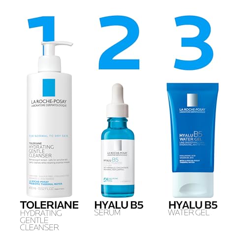 La Roche-Posay Hyalu B5 Water Gel Face Moisturizer, Lightweight Gel Moisturizer for Oily Skin with Hyaluronic Acid, Hydrating Facial Moisturizer, All Skin Tones, Non-Comedogenic Moisturizer for Face