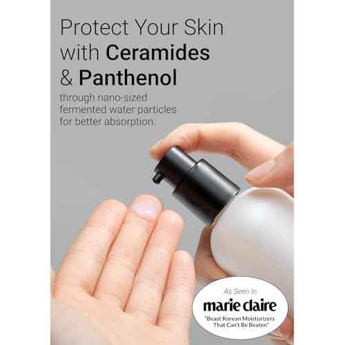 JUNG SAEM MOOL Essential Mool Cream 1.7 Fl Oz, Lightweight Watery Face Cream with Ceramide and Panthenol for Deep Hydration and Radiant Skin, Skin Barrier Support, Korean Foundation Makeup Prep