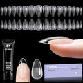 Tipex Instant Apex Gel Nail Tips Almond 128pc
