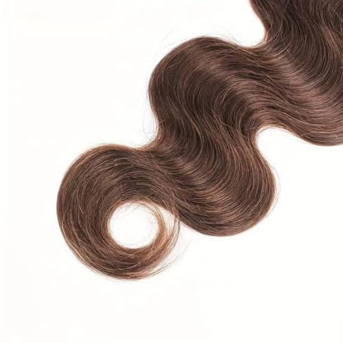 FuivJuix Brown Lace Closure 4x4 HD Transparent Lace 28 Inch Body Wave Human Hair