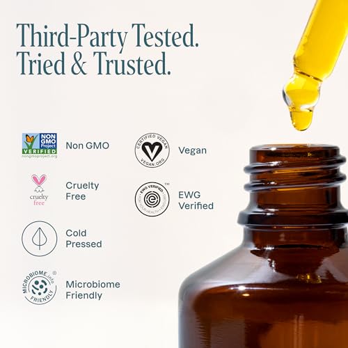 Cliganic Non-GMO Jojoba Oil Bulk 32oz, 100% Pure - Natural Cold Pressed Unrefined Hexane Free Oil for Hair & Face