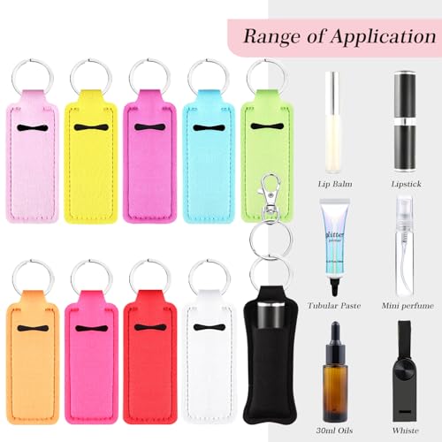Chapstick Holder Lip Balm Sleeve Pouch With Clip for Women