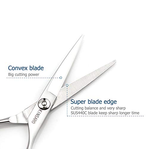 KINSARO 5.5" Professional Barber Hair Scissors 440C