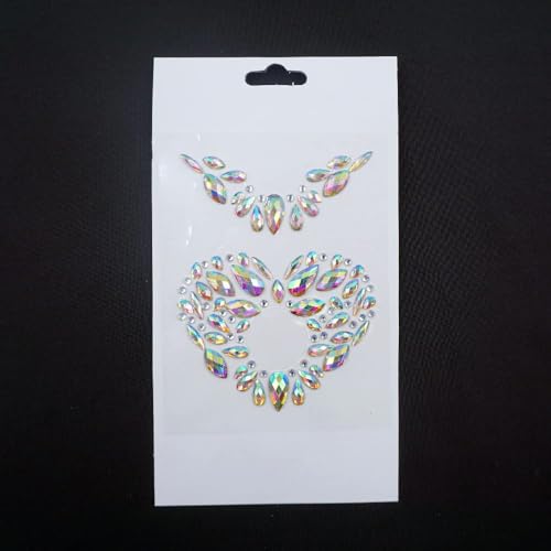 Topz Self-Adhesive Rhinestone Body Stickers Temporary Tattoo