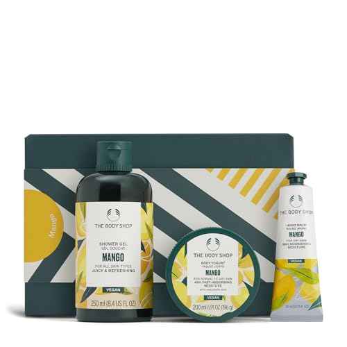 The Body Shop Mango Gift Set - 3 Piece Set, Includes Shower Gel, Body Yogurt, Hand Balm, Vegan