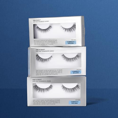 AIRE STUDIO Get Lucky False Eyelashes Natural Look - Natural False Lashes - Soft Thin Clear Band - Natural Lashes