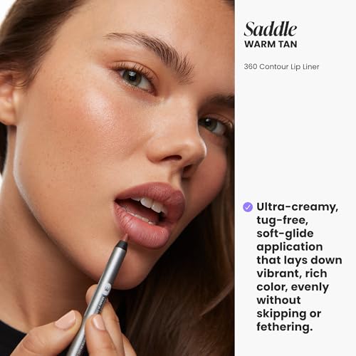 Wonderskin 360 Contour Lipliner Pencil - Waterproof, Long-Lasting Saddle