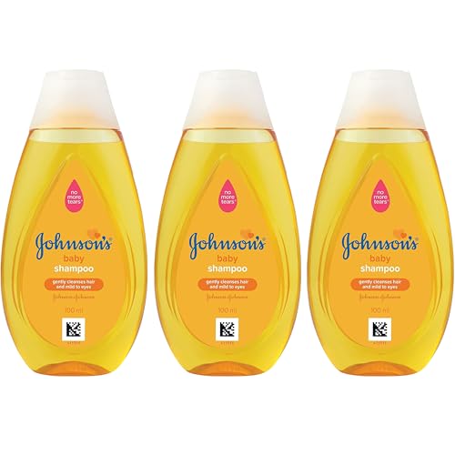 Johnson's Baby Travel Shampoo, 3 Pack 3.38 oz Tear-Free, Mild and Gentle Scalp and Hair Cleanser for Babies, Toddlers, Kids - Free of Parabens, Phthalates, Sulfates and Dyes