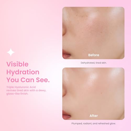 Glow Skin Prep Primer Serum ? Makeup Gripping & Hydrating Radiance Base | Triple HA, Panthenol & Biopeptides | Flawless, Extended Wear Primer | 45 ml / 1.52 fl. oz.