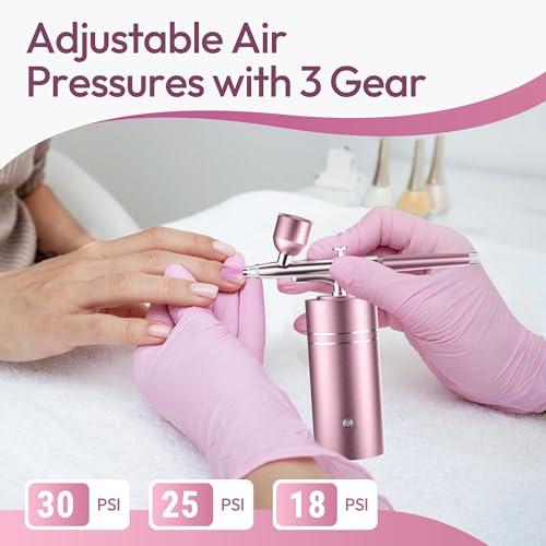 Lussmioe 30PSI Cordless Airbrush Kit with Compressor