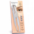 Sensica Eyebrow Tweezers with Light ? LED Lighted Tweezers for Women Facial Hair ? Precision Eyebrow Plucking Slant Tip Stainless Steel Tweezer with Long Arms & 3 Extra Batteries