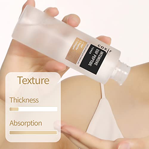 coxir Intensive EGF PEPTIDE Toner l Face Toner with EGF(Epidermal Growth Factor), Peptide Filtrate for Dull l Hydrating, Smoothing, Calming, Moisturizing/Korean Skincare[50ml / 5.07 fl.oz.]