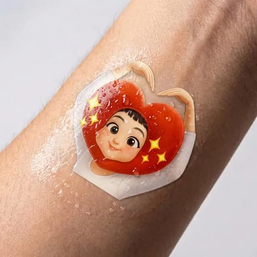 60-Piece K-Pop Temporary Tattoos - Waterproof Party Favors & Cosplay